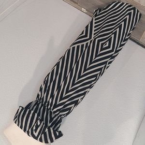 Peach love cream California black & white maxi dress medium